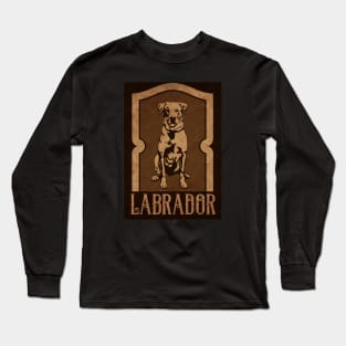 Chocolat Labrador Vintage Long Sleeve T-Shirt